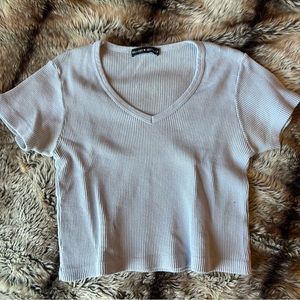 Blue Brandy Melville V-Neck Shirt